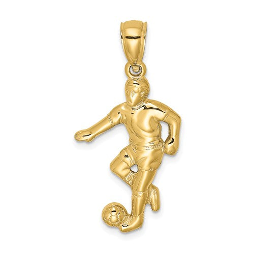 14k-boy-soccer-player-running-with-ball-charm-SolomonJeweler-Wichita-KS-CustomJewelry