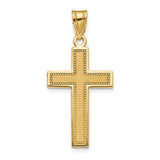 14k-medium-satin-cross-pendant-SolomonJeweler-Wichita-KS-CustomJewelry