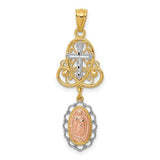 14k-two-tone-w-white-rhodium-lady-guadalupe-cross-pendant-SolomonJeweler-Wichita-KS-CustomJewelry