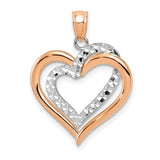 14k-two-tone-polished-diamond-cut-intertwined-hearts-pendant-SolomonJeweler-Wichita-KS-CustomJewelry