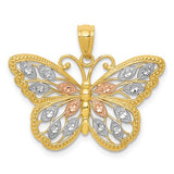 14k-w-white-and-rose-rhodium-diamond-cut-butterfly-pendant-SolomonJeweler-Wichita-KS-CustomJewelry