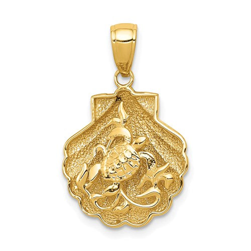 14k-sea-turtle-in-a-shell-pendant-SolomonJeweler-Wichita-KS-CustomJewelry