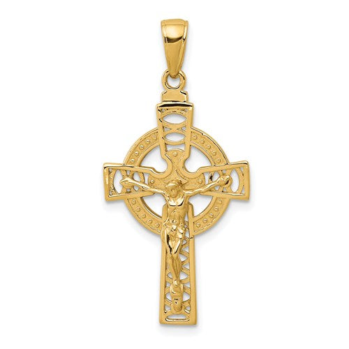14k-polished-celtic-crucifix-pendant-SolomonJeweler-Wichita-KS-CustomJewelry