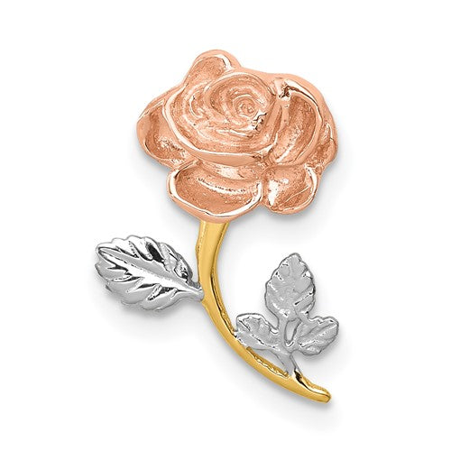 14k-two-tone-w-white-rhodium-polished-rose-chain-slide-SolomonJeweler-Wichita-KS-CustomJewelry