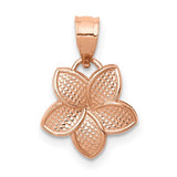 14k-rose-polished-mini-plumeria-pendant-SolomonJeweler-Wichita-KS-CustomJewelry