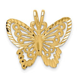 14k-brushed-diamond-cut-butterfly-pendant-SolomonJeweler-Wichita-KS-CustomJewelry