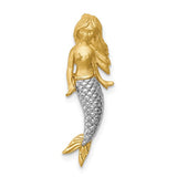 14k-white-rhodium-brushed-mermaid-slide-SolomonJeweler-Wichita-KS-CustomJewelry