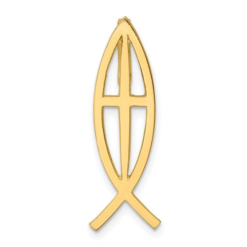 14k-polished-ichthus-cross-fish-slide-SolomonJeweler-Wichita-KS-CustomJewelry