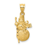 14k-diamond-cut-brushed-and-polished-snowman-pendant-SolomonJeweler-Wichita-KS-CustomJewelry