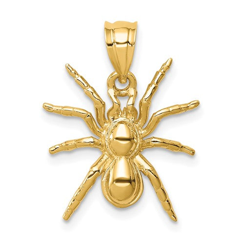 14k-polished-spider-pendant-SolomonJeweler-Wichita-KS-CustomJewelry