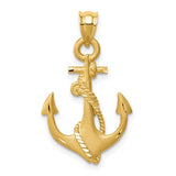 14k-brushed-diamond-cut-anchor-pendant-SolomonJeweler-Wichita-KS-CustomJewelry