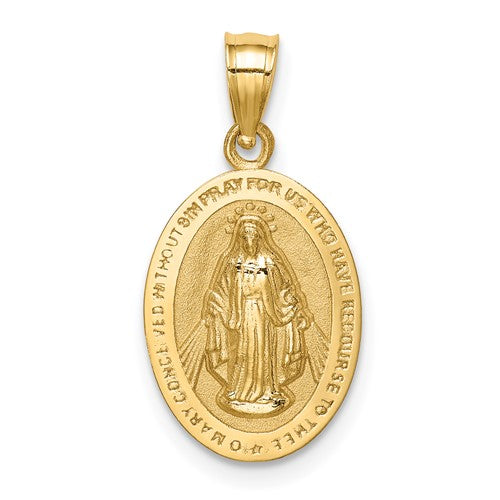 14k-polished-miraculous-medal-pendant-SolomonJeweler-Wichita-KS-CustomJewelry