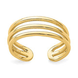 14k-polished-3-row-toe-ring-SolomonJeweler-Wichita-KS-CustomJewelry