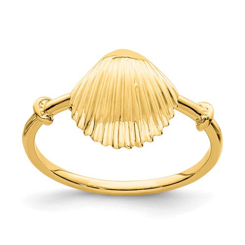 14k-polished-shell-ring-SolomonJeweler-Wichita-KS-CustomJewelry