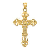 14k-fleur-de-lis-large-cross-pendant-SolomonJeweler-Wichita-KS-CustomJewelry