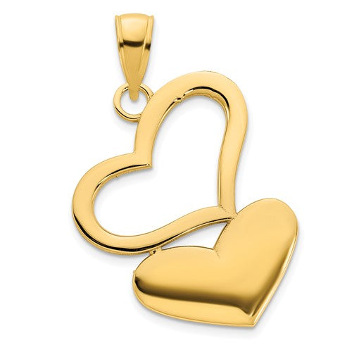 14ky-hearts-pendant-SolomonJeweler-Wichita-KS-CustomJewelry