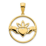 14k-claddagh-circle-pendant-SolomonJeweler-Wichita-KS-CustomJewelry