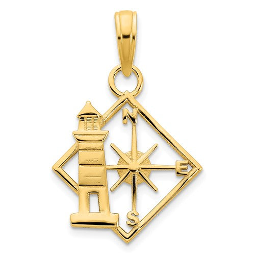 14k-lighthouse-compass-pendant-SolomonJeweler-Wichita-KS-CustomJewelry