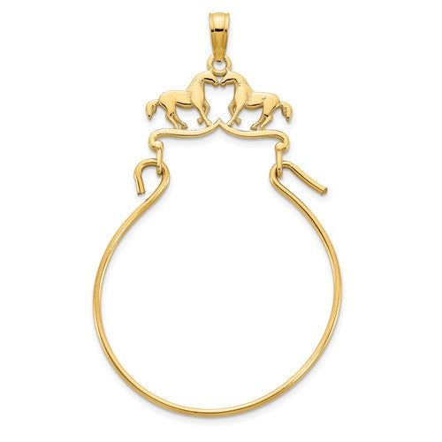 14k-horse-charm-holder-pendant-SolomonJeweler-Wichita-KS-CustomJewelry