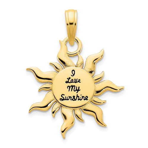 14k-epoxy-i-love-my-sunshine-sun-pendant-SolomonJeweler-Wichita-KS-CustomJewelry