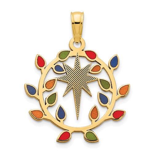 14k-epoxy-christmas-lights-and-north-star-pendant-SolomonJeweler-Wichita-KS-CustomJewelry