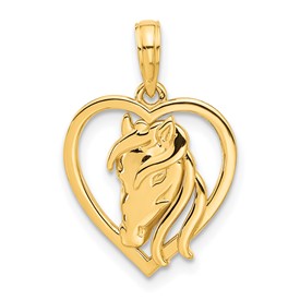 14k-polished-horse-head-in-heart-pendant-SolomonJeweler-Wichita-KS-CustomJewelry