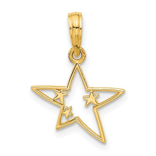 14k-polished-stars-pendant-SolomonJeweler-Wichita-KS-CustomJewelry