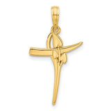 14k-polished-floral-cross-pendant-SolomonJeweler-Wichita-KS-CustomJewelry