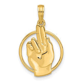 14k-polished-hand-gesture-in-circle-charm-SolomonJeweler-Wichita-KS-CustomJewelry