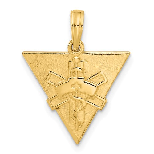 14k-polished-triangle-caduceus-charm-SolomonJeweler-Wichita-KS-CustomJewelry