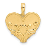 14k-polished-and-brushed-fancy-heart-charm-SolomonJeweler-Wichita-KS-CustomJewelry