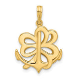14k-polished-anchor-and-clover-charm-SolomonJeweler-Wichita-KS-CustomJewelry