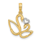 14k-with-rhodium-polished-fancy-heart-and-swans-charm-SolomonJeweler-Wichita-KS-CustomJewelry