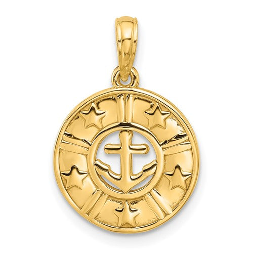 14k-polished-anchor-and-stars-charm-SolomonJeweler-Wichita-KS-CustomJewelry