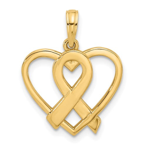 14k-polished-awareness-ribbon-and-heart-charm-SolomonJeweler-Wichita-KS-CustomJewelry