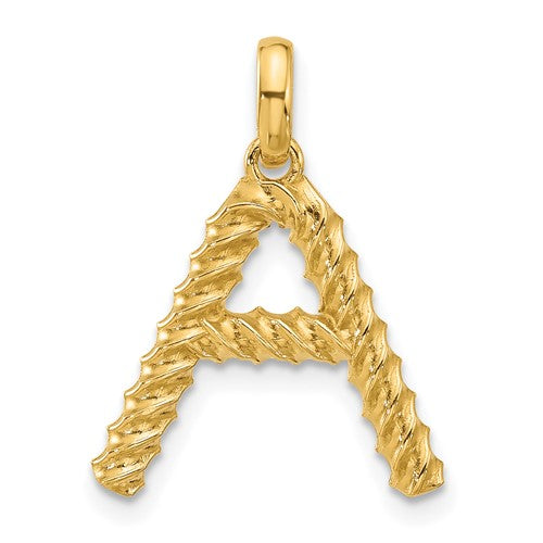 14ky-fancy-twist-letter-a-SolomonJeweler-Wichita-KS-CustomJewelry