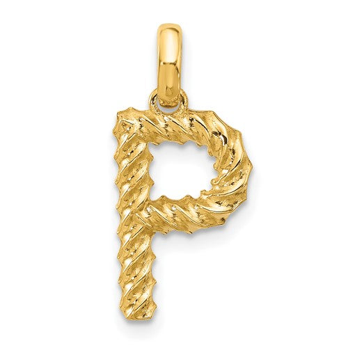 14ky-fancy-twist-letter-p-SolomonJeweler-Wichita-KS-CustomJewelry
