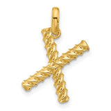 14ky-fancy-twist-letter-x-SolomonJeweler-Wichita-KS-CustomJewelry