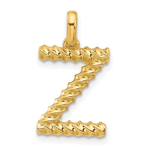 14ky-fancy-twist-letter-z-SolomonJeweler-Wichita-KS-CustomJewelry