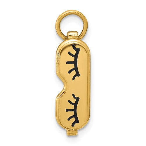 14ky-sleep-mask-charm-SolomonJeweler-Wichita-KS-CustomJewelry