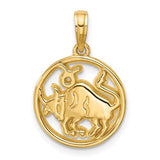 14k-polished-round-taurus-pendant-SolomonJeweler-Wichita-KS-CustomJewelry
