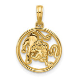 14k-polished-round-leo-pendant-SolomonJeweler-Wichita-KS-CustomJewelry