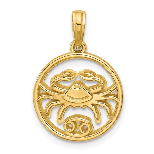14k-polished-round-cancer-pendant-SolomonJeweler-Wichita-KS-CustomJewelry