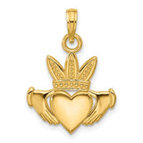 14k-polished-heart-crown-pendant-SolomonJeweler-Wichita-KS-CustomJewelry