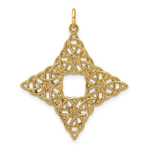 14k-polished-celtic-knot-pendant-SolomonJeweler-Wichita-KS-CustomJewelry