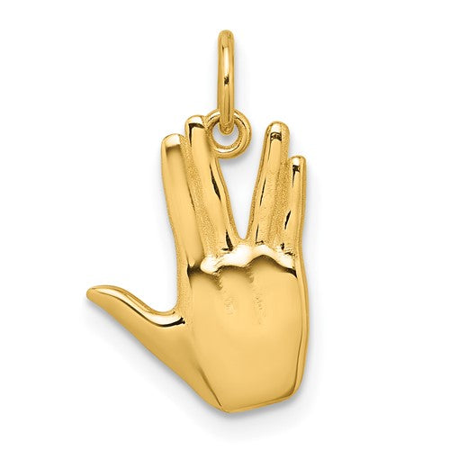 14k-polished-live-long-and-prosper-hand-pendant-SolomonJeweler-Wichita-KS-CustomJewelry