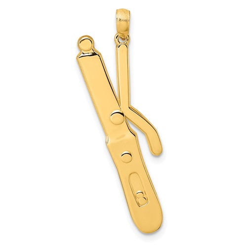 14k-polished-curling-wand-pendant-SolomonJeweler-Wichita-KS-CustomJewelry