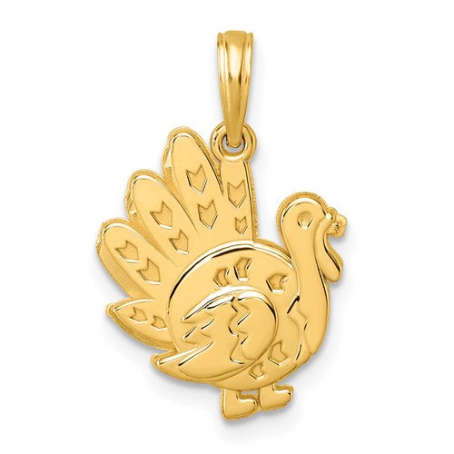 14k-polished-turkey-pendant-SolomonJeweler-Wichita-KS-CustomJewelry