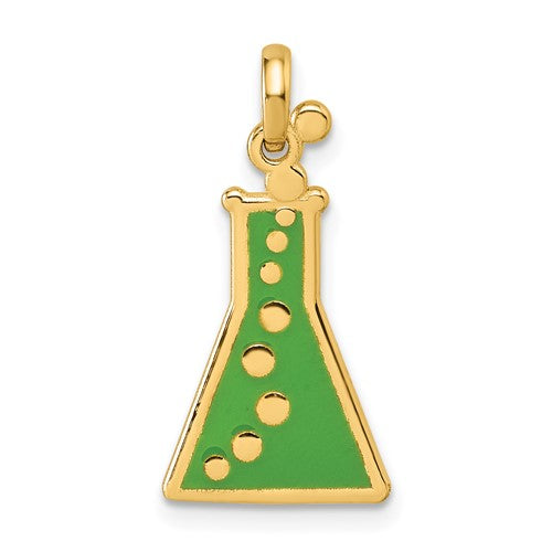 14k-polished-erlenmeyer-flask-pendant-SolomonJeweler-Wichita-KS-CustomJewelry