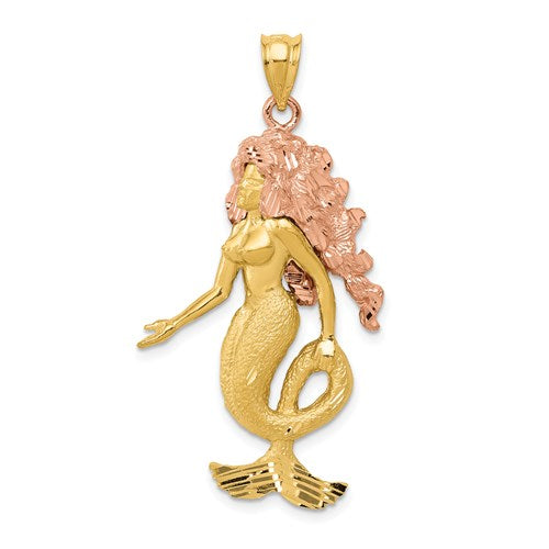 14k-two-tone-mermaid-charm-SolomonJeweler-Wichita-KS-CustomJewelry